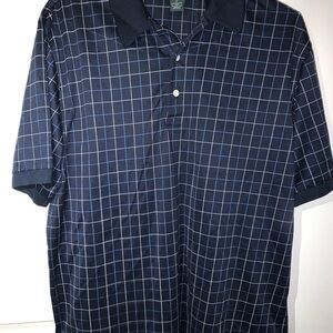 Brooks Brothers Navy Check Polo Shirt
